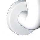 Appendiabiti singolo in allumionio bianco Goman AN-B198/01