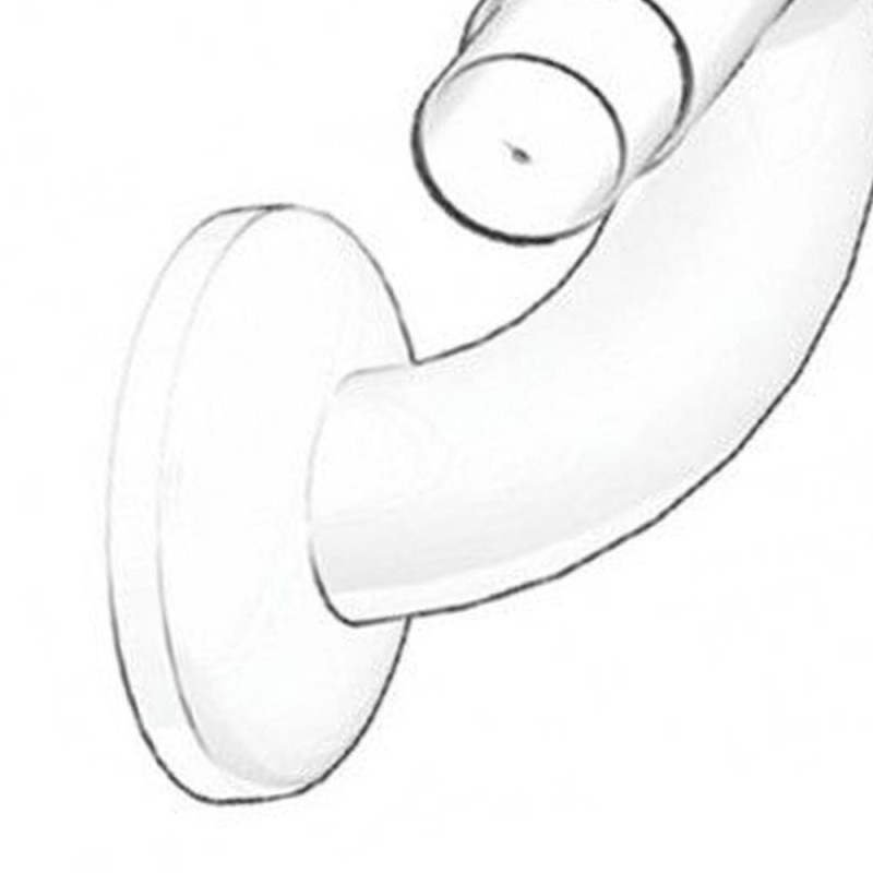 Raccordo a t 10 cm in acciaio rivestito color bianco Goman N-C1003
