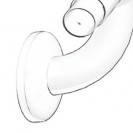Raccordo a t 10 cm in acciaio rivestito color bianco Goman N-C1003