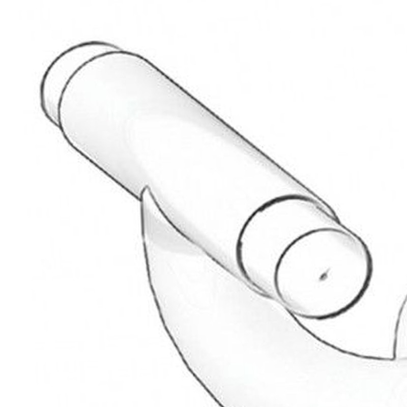 Raccordo a t 10 cm in acciaio rivestito color bianco Goman N-C1003