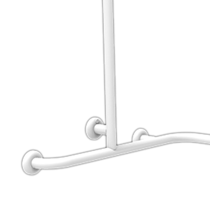 Maniglia angolare per bagni disabili color bianco 70x70x70 cm Goman N-XA05U