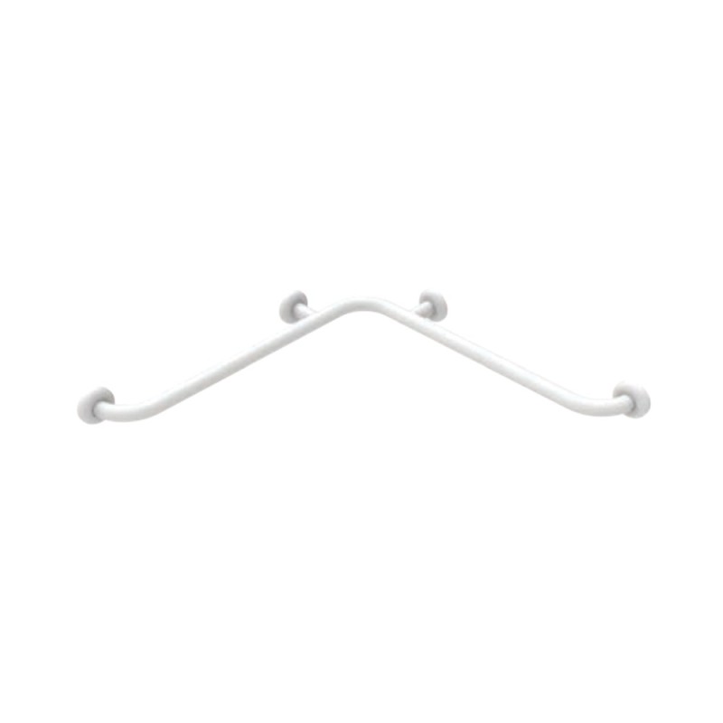 Angolare di sicurezza da cm 70x70 in acciaio rivestito in nylon bianco Goman N-ZA01