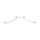 Angolare di sicurezza da cm 70x70 in acciaio rivestito in nylon bianco Goman N-ZA01