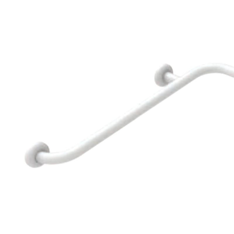 Angolare di sicurezza da cm 70x70 in acciaio rivestito in nylon bianco Goman N-ZA01
