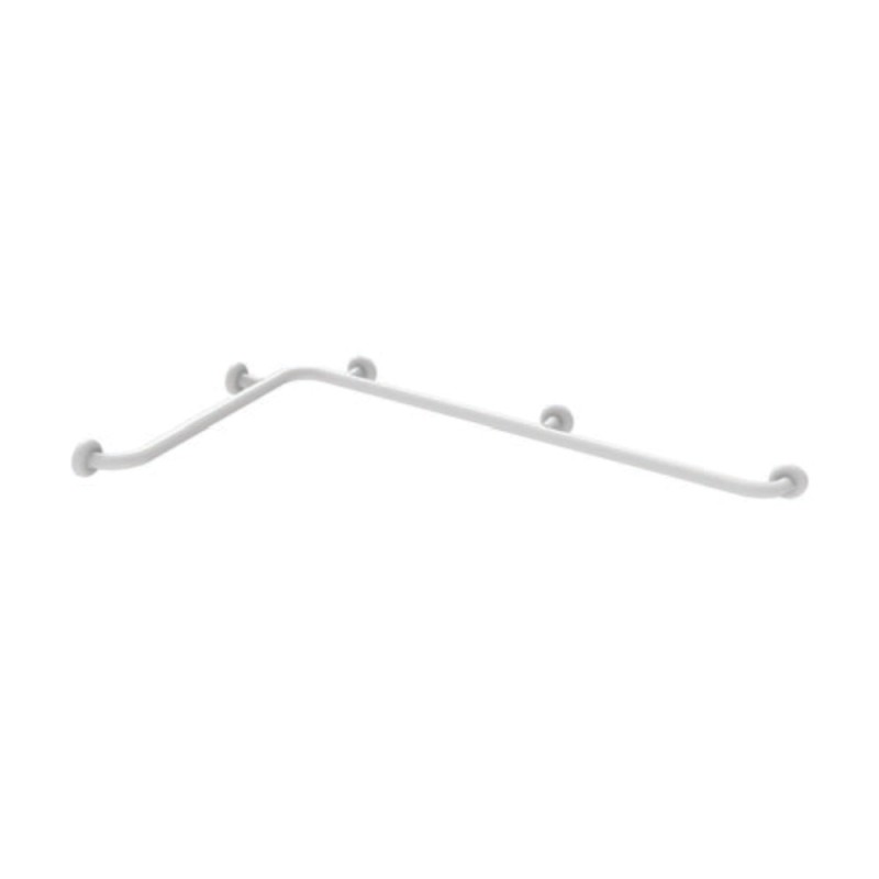 Angolare di sicurezza da cm 70x120 in acciaio rivestito in nylon bianco Goman N-ZA02