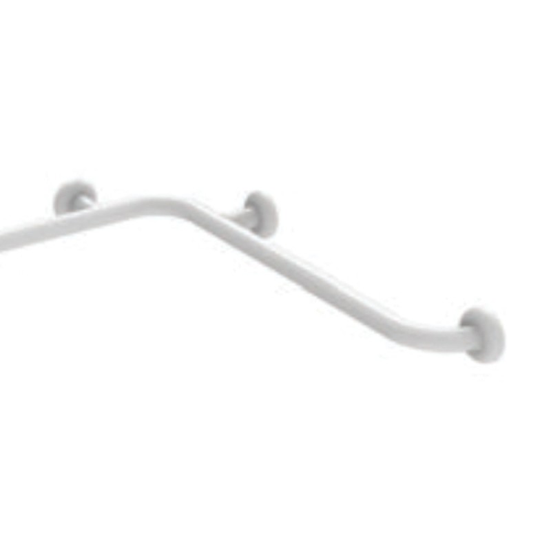 Angolare di sicurezza da cm 70x120 in acciaio rivestito in nylon bianco Goman N-ZA02