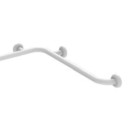 Angolare di sicurezza da cm 70x120 in acciaio rivestito in nylon bianco Goman N-ZA02