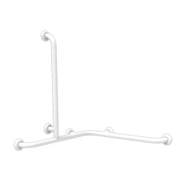 Maniglia ausilio disabili bianca in acciaio inox rivestito Goman N-ZA05U