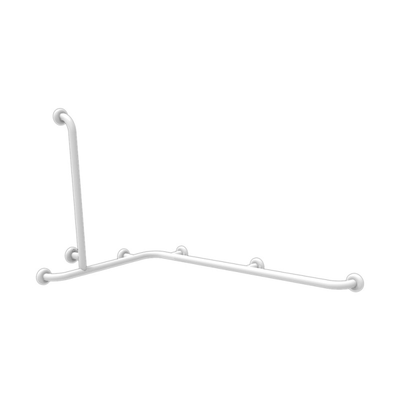 Maniglia disabili e terza età bianca angolare 120x70x70 cm Goman N-ZA06U