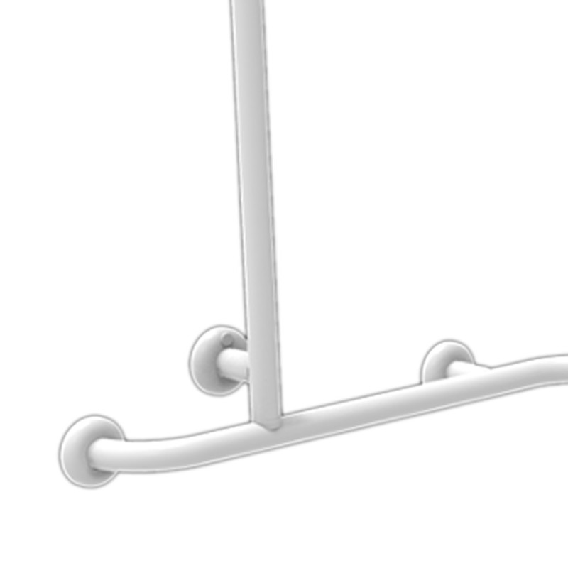 Maniglia disabili e terza età bianca angolare 120x70x70 cm Goman N-ZA06U