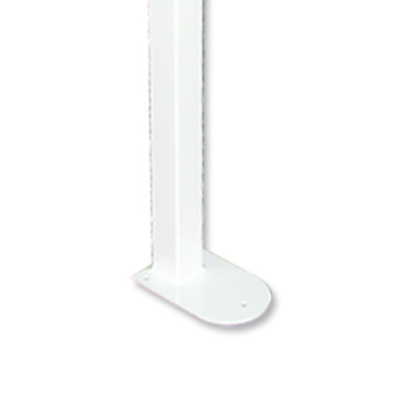 Ribaltbile su colonna in acciaio inox rivestito in nylon, bianco Goman N-ZB07