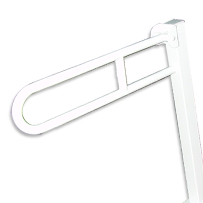 Ribaltbile su colonna in acciaio inox rivestito in nylon, bianco Goman N-ZB07