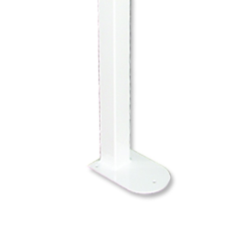 Ribaltbile su colonna con portarotolo, in acciaio inox rivestito in nylon, bianco Goman N-ZB08