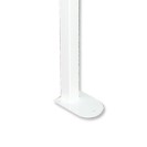 Ribaltbile su colonna con portarotolo, in acciaio inox rivestito in nylon, bianco Goman N-ZB08