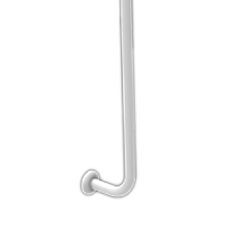 Corrimano verticale con fissaggio a parete cm 160, rivestimento in nylon Goman N-ZV02