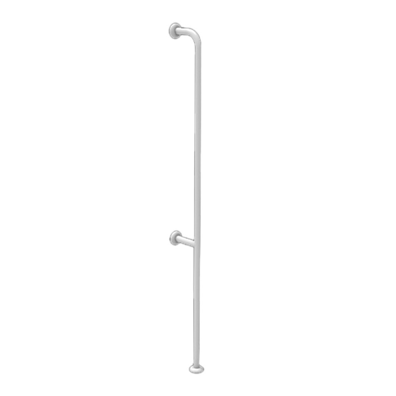 Corrimano verticale con fissaggio a parete cm 180 con rivestimento standard antibatterico Goman ZV01/01