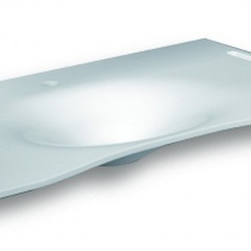 Lavabo flat cm 92 vasca centrale con staffa Goman FLAT92C/01
