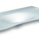 Lavabo flat cm 92 vasca centrale con staffa Goman FLAT92C/01