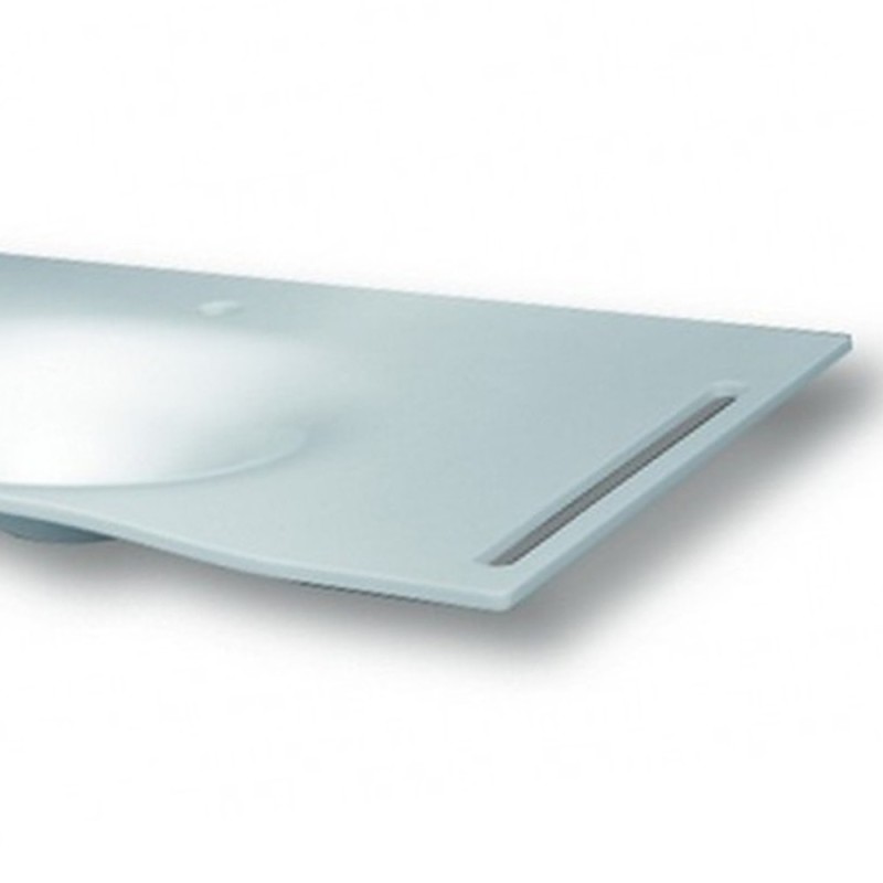 Lavabo flat cm 92 vasca centrale con staffa Goman FLAT92C/01