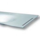 Lavabo flat cm 92 vasca centrale con staffa Goman FLAT92C/01