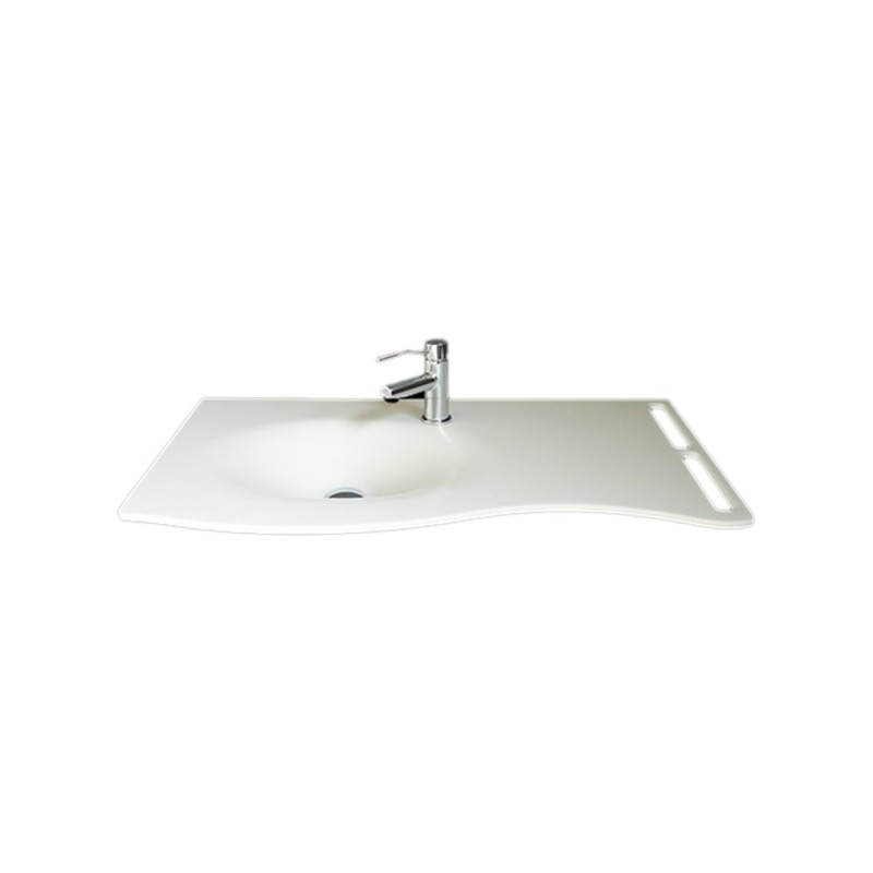 Lavabo joy flat cm92 con staffa bianco Goman FLAT92J/01