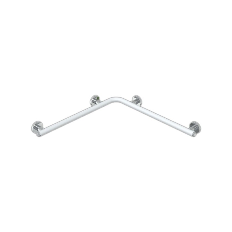 Maniglia angolare doccia serie raffaello 71,6x71,6 bianco opaco/inox lucido Goman RAF-A01/30