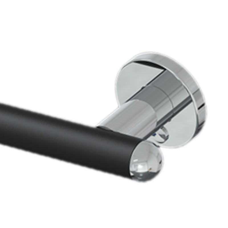 Porta carta igienica nero opaco, inox lucido Goman RAF-B113/31 Porta carta igienica nero opaco, inox lucido Goman RAF-B113/31