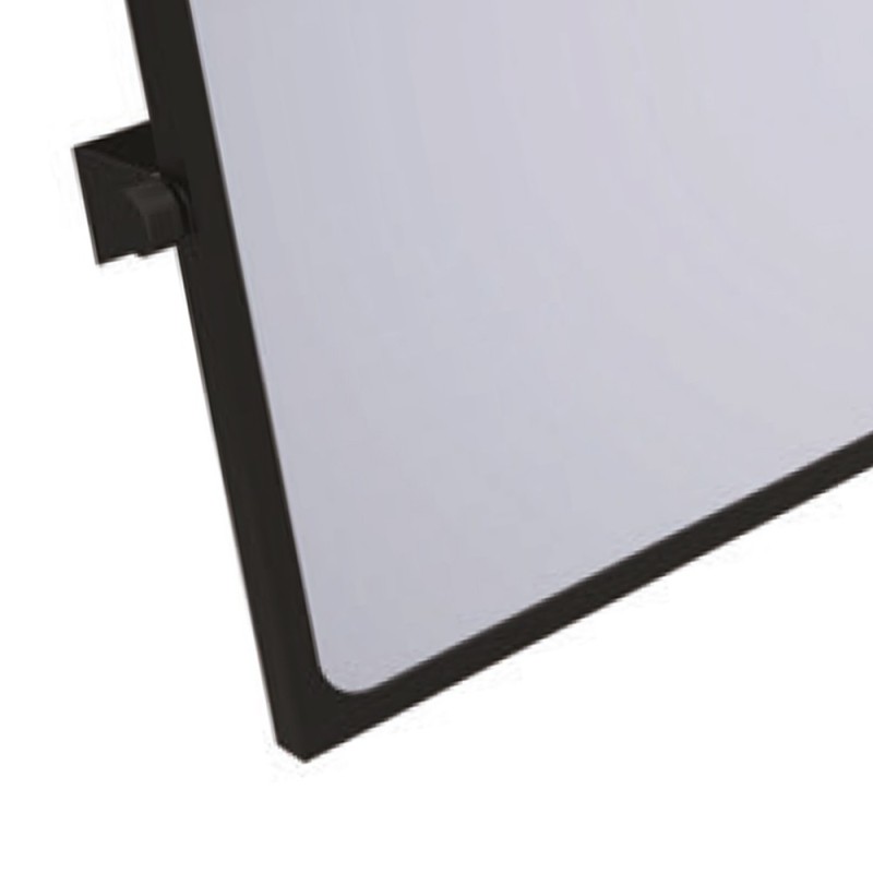 Specchio reclinabile serie leonardo 46x56 cm nero opaco Goman LEO-D0020/08