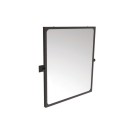 Specchio reclinabile serie leonardo 60x70 cm nero opaco Goman LEO-D0025/08