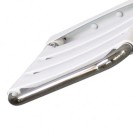 Ribaltabile per doccia in inox satinato con doghe Goman X811/91