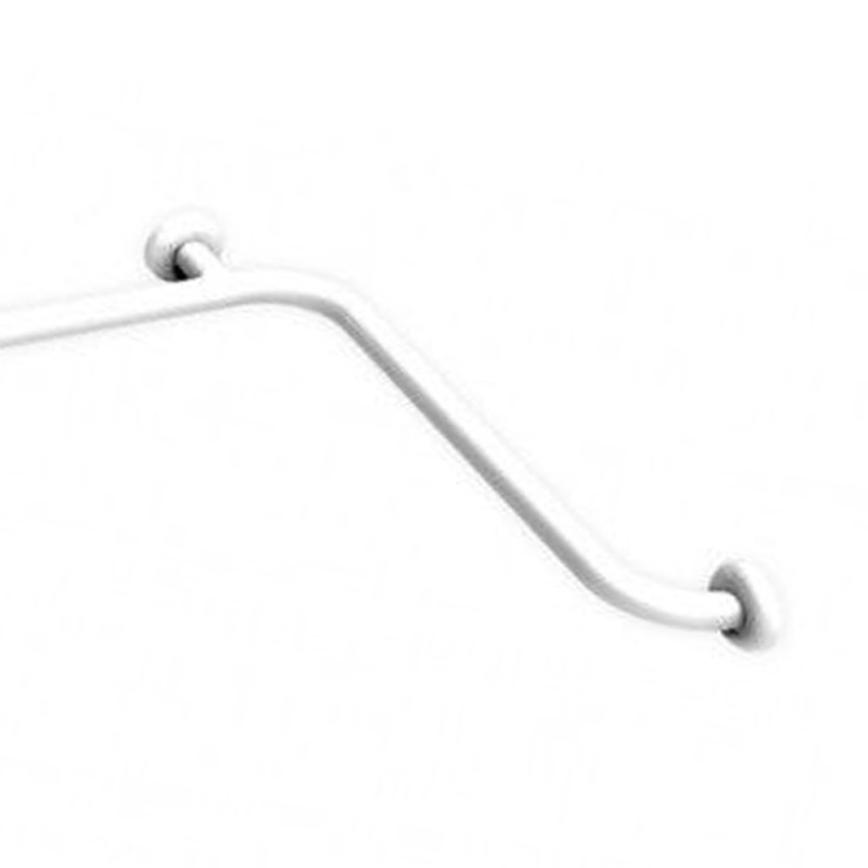 Maniglia angolare di sicurezza da cm 110x60 inox bianco Goman XA13/01