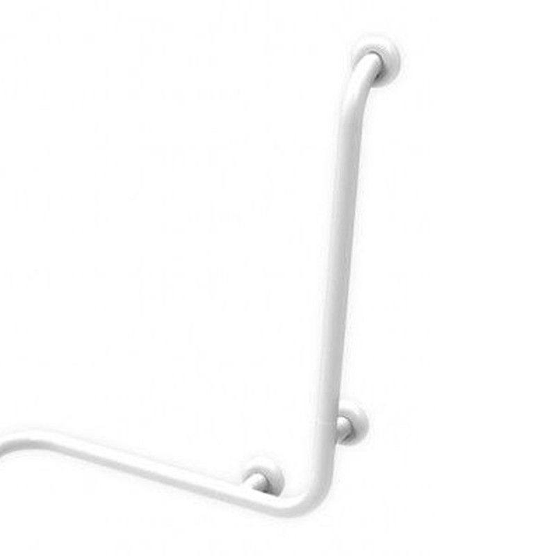 Maniglia angolare con verticale laterale universale 60x60x60h inox bianco Goman XA14U/01