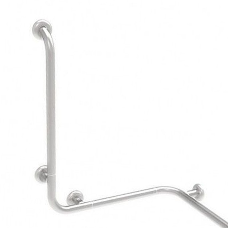 Maniglia angolare con verticale laterale universale 60x60x60 inox satinato Goman XA14U/91