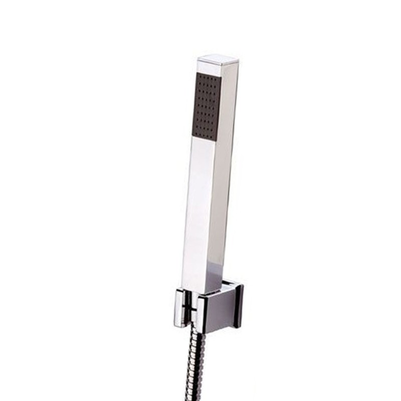 Rubinetto vasca duplex esterno, con flessibile cm.150 e supporto e doccetta in ottone cromato - serie skyline Daniel Rubinett...