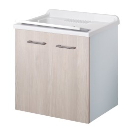 Lavatoio sospeso 60x50 con doppie ante olmo Negrari 6002SOSOL