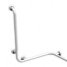 Maniglia angolare con verticale laterale universale 110x60x60h inox bianco Goman XA15U/01