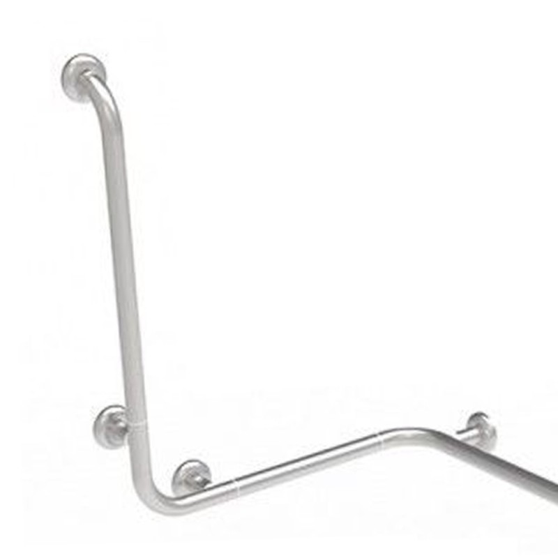 Maniglia angolare con verticale laterale universale 110x60x60h inox satinato Goman XA15U/91