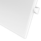 Specchio reclinabile 46x56 cm rivestito standard antibatterico, bianco Goman D0020/01