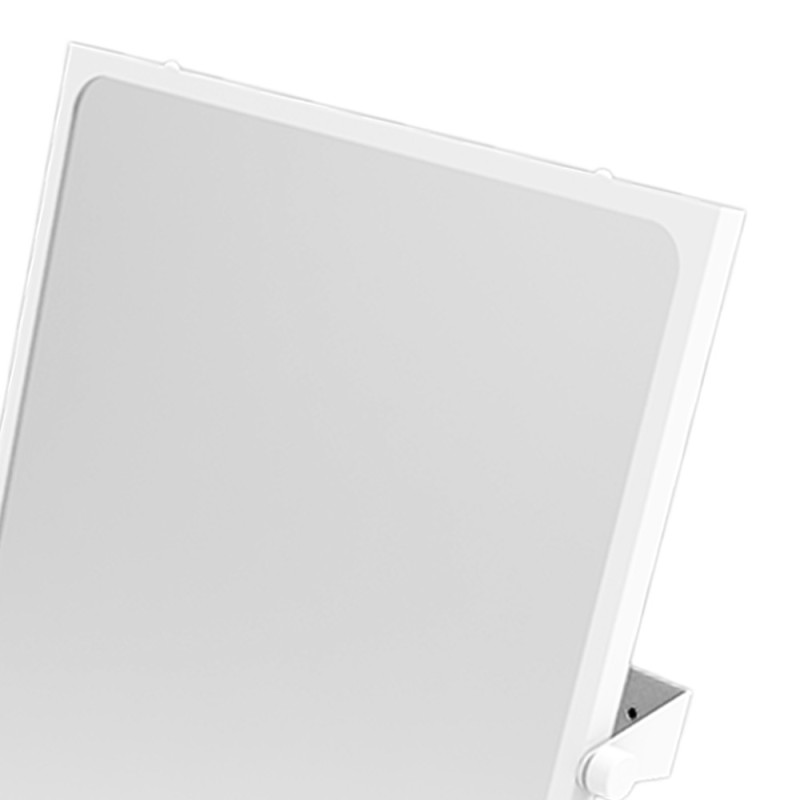 Specchio reclinabile 60x70 cm rivestito in nylon bianco Goman N-D0025