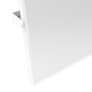 Specchio reclinabile 60x70 cm rivestito in nylon bianco Goman N-D0025