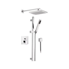 Set doccia completo con braccio 30 cm - serie skyline Daniel Rubinetterie SK614ZCR