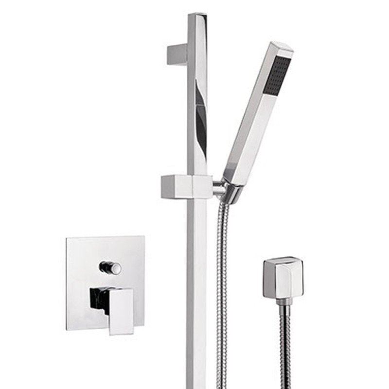 Set doccia completo con braccio 30 cm - serie skyline Daniel Rubinetterie SK614ZCR