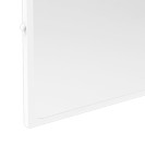 Specchio fisso con vetro antinfortunistico rivestito in nylon bianco Goman N-D0020F