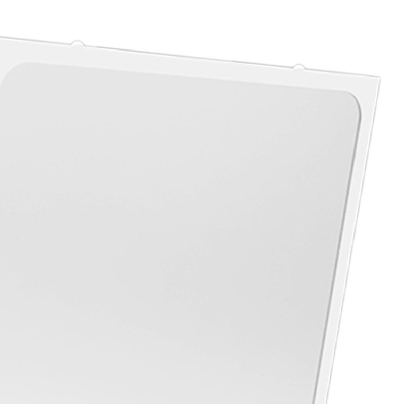 Specchio fisso con vetro antinfortunistico rivestito in nylon bianco Goman N-D0020F