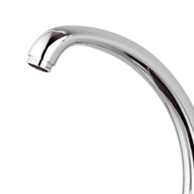 Rubinetto per lavello a muro con leva frontale e bocca alta girevole - serie kiss Remer K432