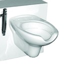 Parete attrezzata di cm h 60 con vaso sospeso, miscelatore e doccetta Goman D0510/01