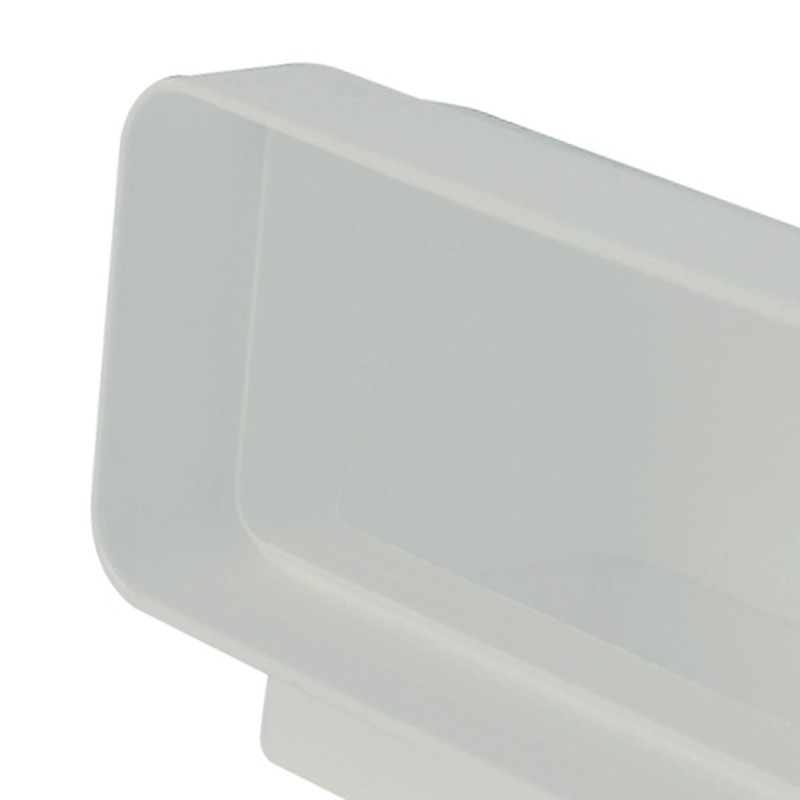 Gomito 90gradi rettangolare vert. 55x110mm bianco per cappe Idrobric SFUASP0076BI