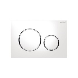 Placca bianca per cassetta Geberit unica - Serie Sigma20 Geberit SCACAS0041PL