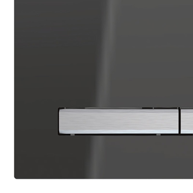 Placca con vetro a specchio fumé per cassetta Geberit unica - Serie Sigma50 Geberit SCACAS0128PL