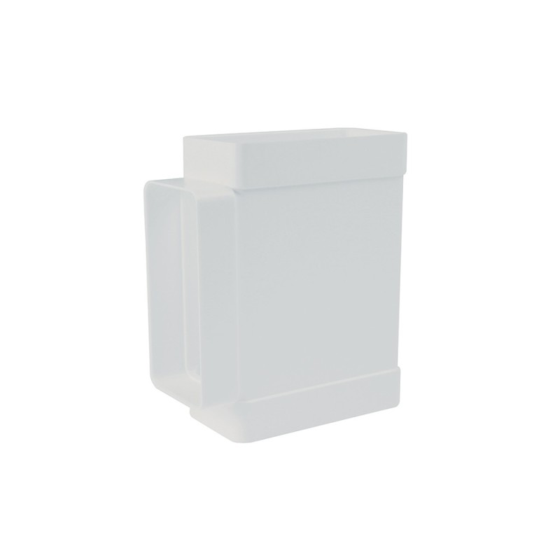 Raccordo a t rettangolare 55x110mm bianco per cappe Idrobric SFUASP0084BI